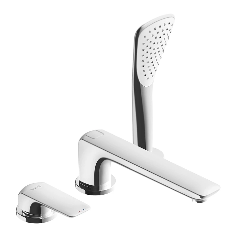 Смеситель на борт ванны Kludi Ameo на 3 отверстия хром 414470575