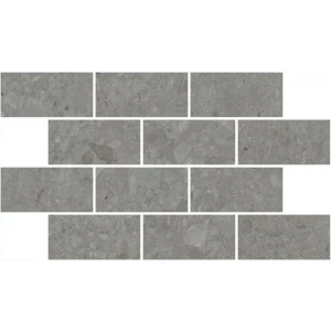 Декор Kerama Marazzi Чеппо ди Гре мозаичный обрезной матовый серый тёмный DD606120/MM 34,6x20 см