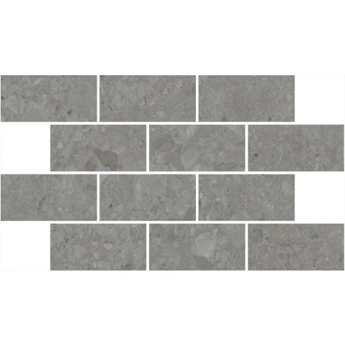 Декор Kerama Marazzi Чеппо ди Гре мозаичный обрезной матовый серый тёмный DD606120/MM 34,6x20 см