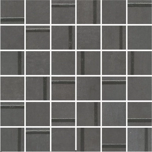 Декор Kerama Marazzi Гварди 1 мозаичный 4,8х4,8 обрезной матовый антрацит MM13132 30x30 см