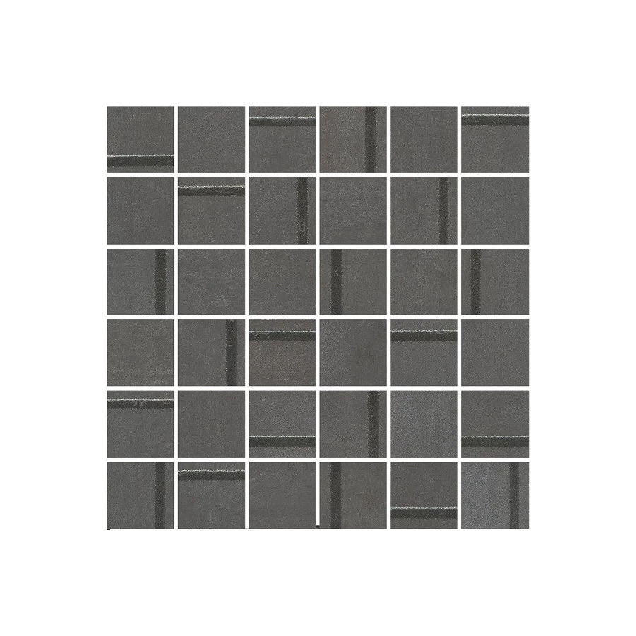 Декор Kerama Marazzi Гварди 1 мозаичный 4,8х4,8 обрезной матовый антрацит MM13132 30x30 см