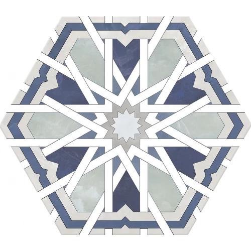 Керамогранит Monopole Radiant Blue 24x20 см