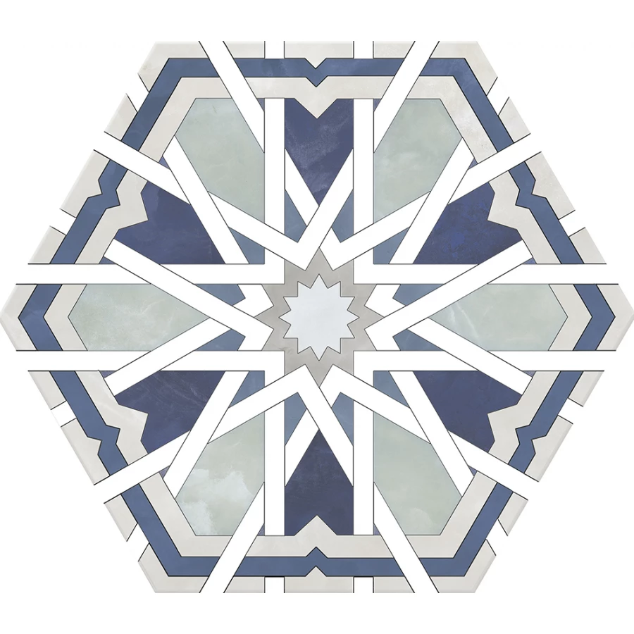 Керамогранит Monopole Radiant Blue 24x20 см