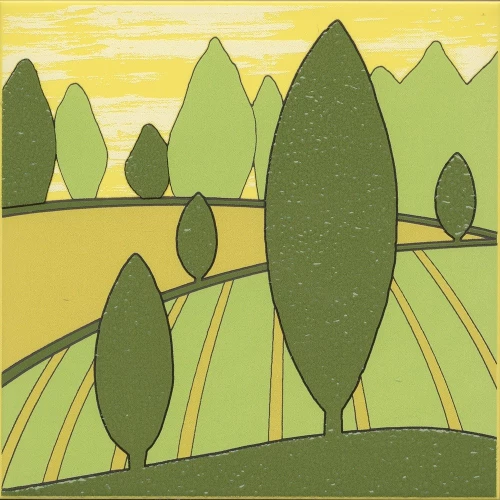 Декор Kerama Marazzi Бардини 3 полуматовый зеленый VT/A555/5109 20x20 см