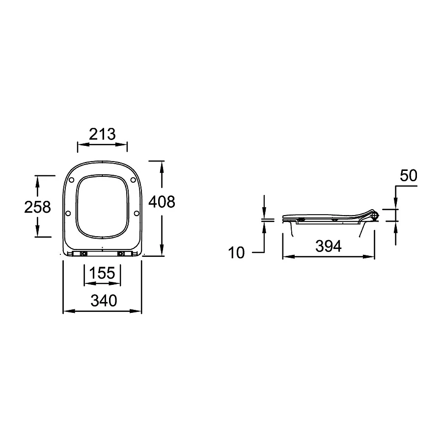 Крышка-сиденье Jacob Delafon Struktura SoftClose E70025-00