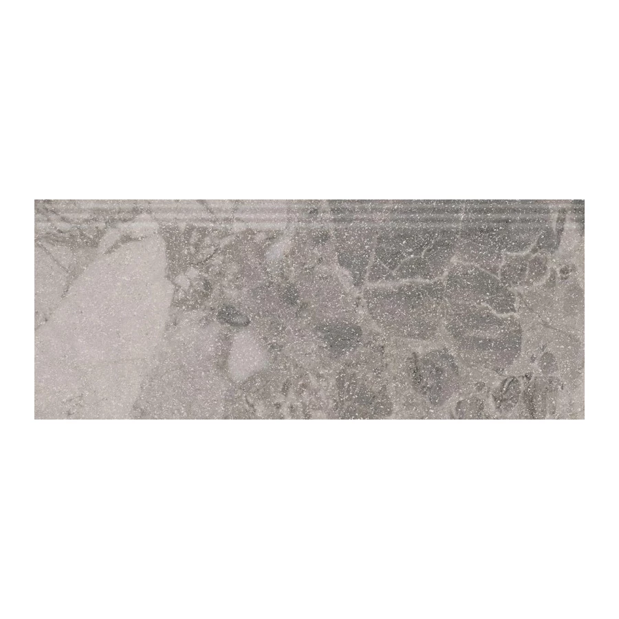 Плитка настенная Kerama Marazzi Рабат Стоун Плинтус обрезной матовый серый KML2FMF002BR 30x12 см