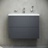 База под раковину Am Pm Gem подвесная 2 ящик а графит матовый M90FHX07522GM 75 см
