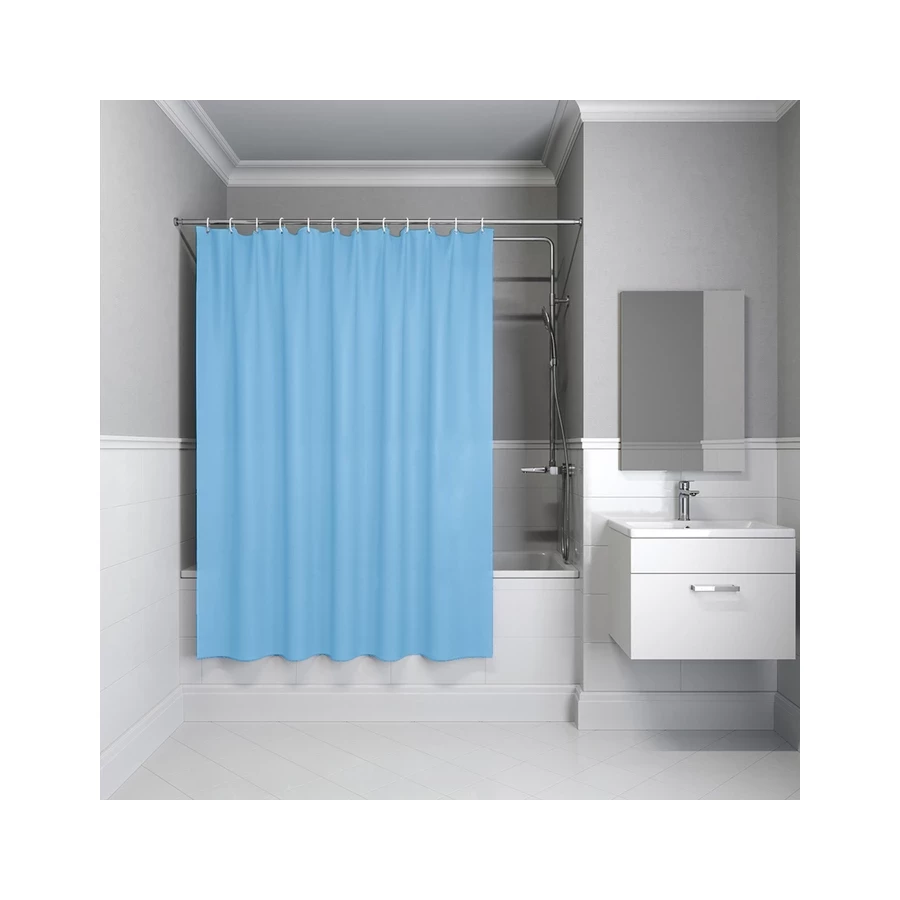 Штора для ванной Iddis полиэстер голубой BL06P24i11 240x200 см