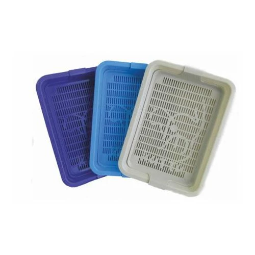 Туалет для кошек ZooExpress Кити с сеткой малый 32,5х23,5х5 см 