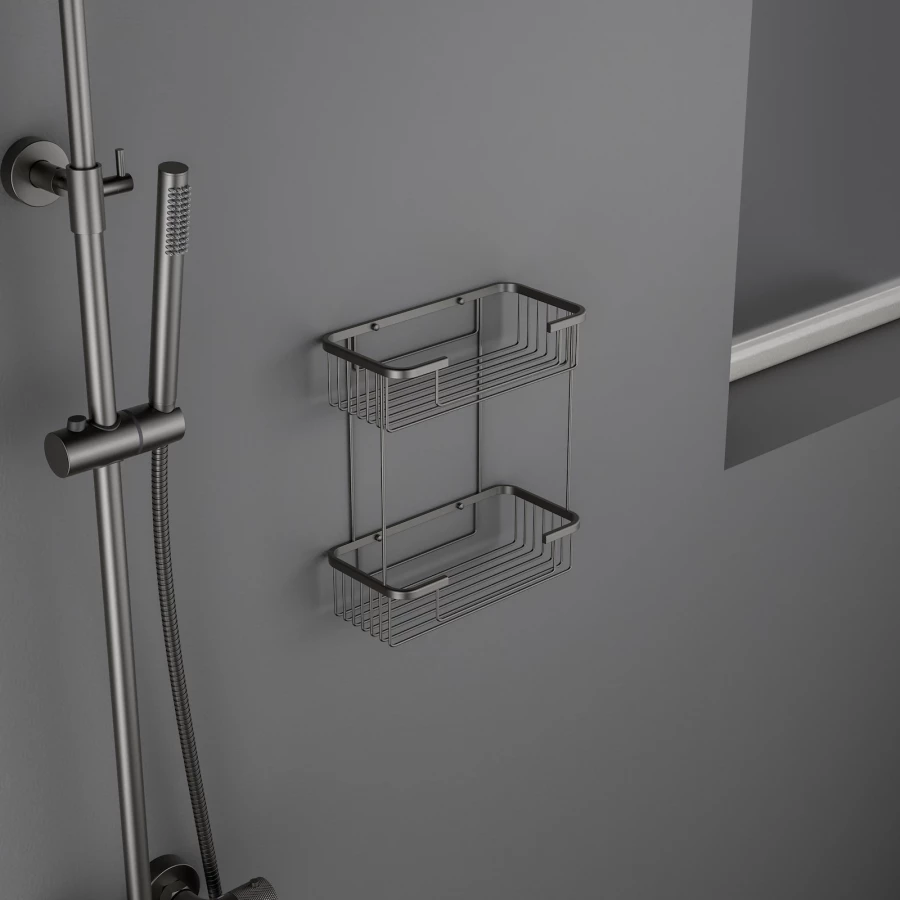 Полка Timo Saona двойная черное золото 13083/18