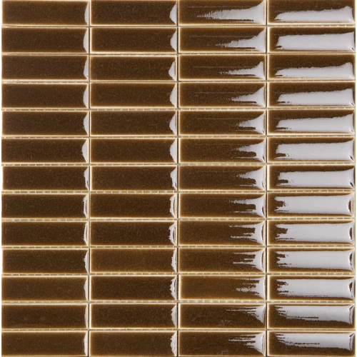 Плитка настенная Italon Surface Браун Глосси Брик матовая коричневая 600110001172 29,9х28,4 см