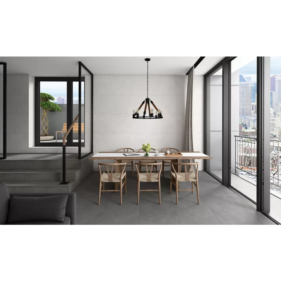 Керамогранит Art Ceramic Delux Enrich Blanco Rustic матовый белый 120х60 см