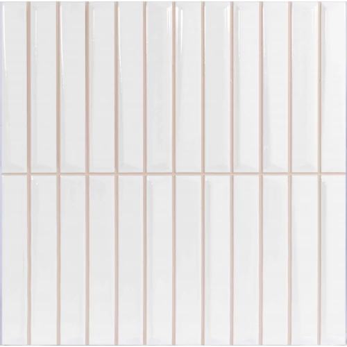 Плитка настенная Monopole Melody White глянцевая белая 20x20 см