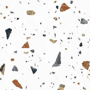 Керамогранит Laparet Terazzo Bianco карвинг матовый цветной 60х60 см