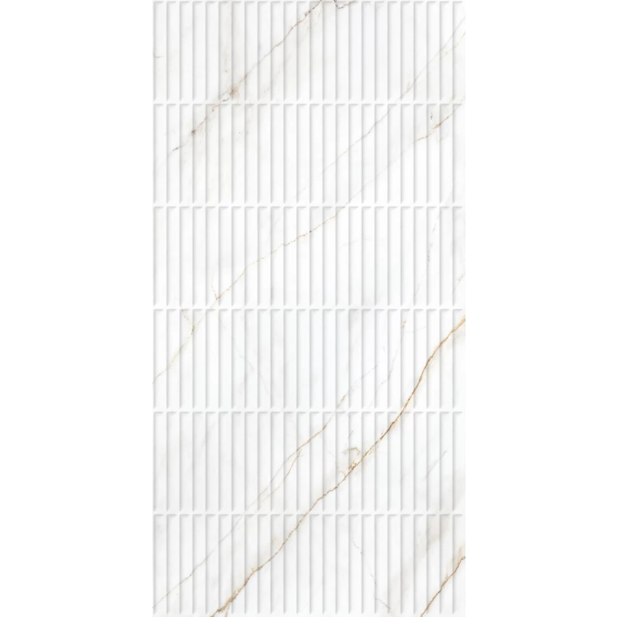 Керамогранит Creanza Selva Gold Decor Carving Pro белый CP4004-D 120х60 см