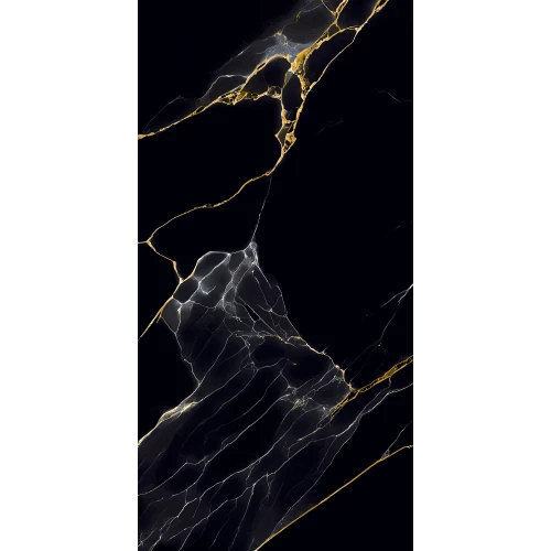 Керамогранит Seratonia Glossy Serato Blac черный 120х60 см