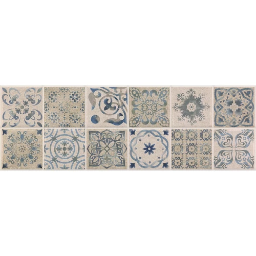 Плитка настенная Baldocer Ozone Mosaico Antique Grey матовая серая 90х30 см
