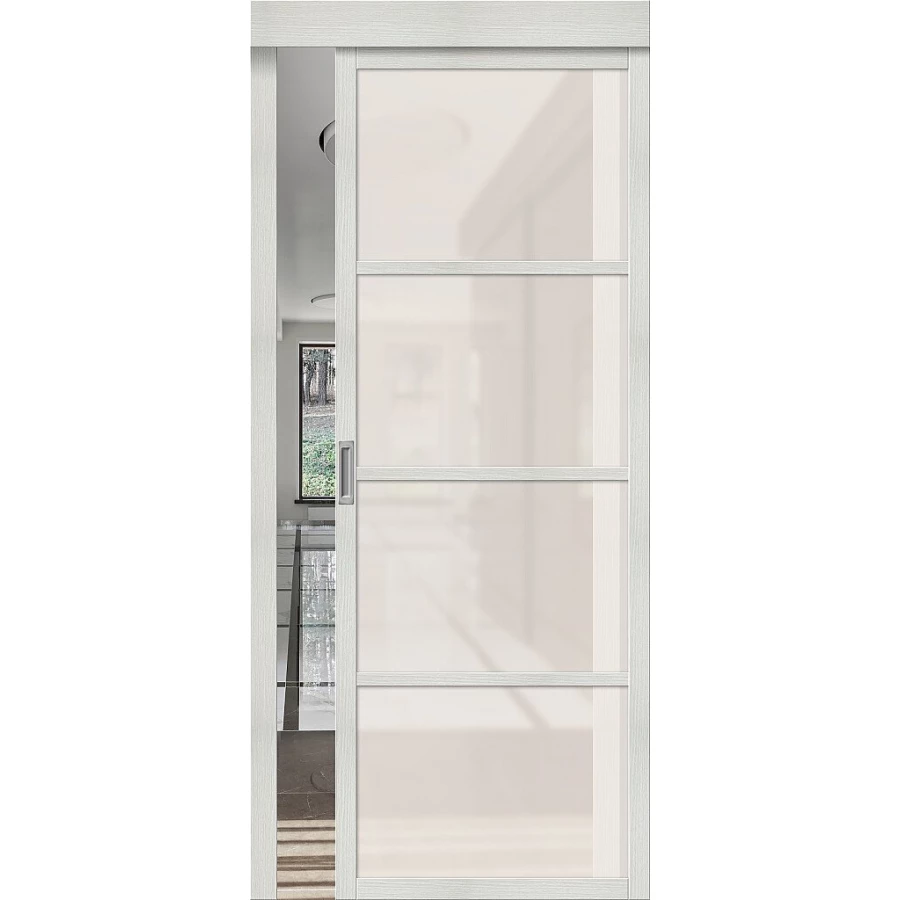 Межкомнатная дверь Mr. Wood Твигги-11.3 200x80 экошпон Twiggy полотно Magic Fog цвет Bianco Melinga