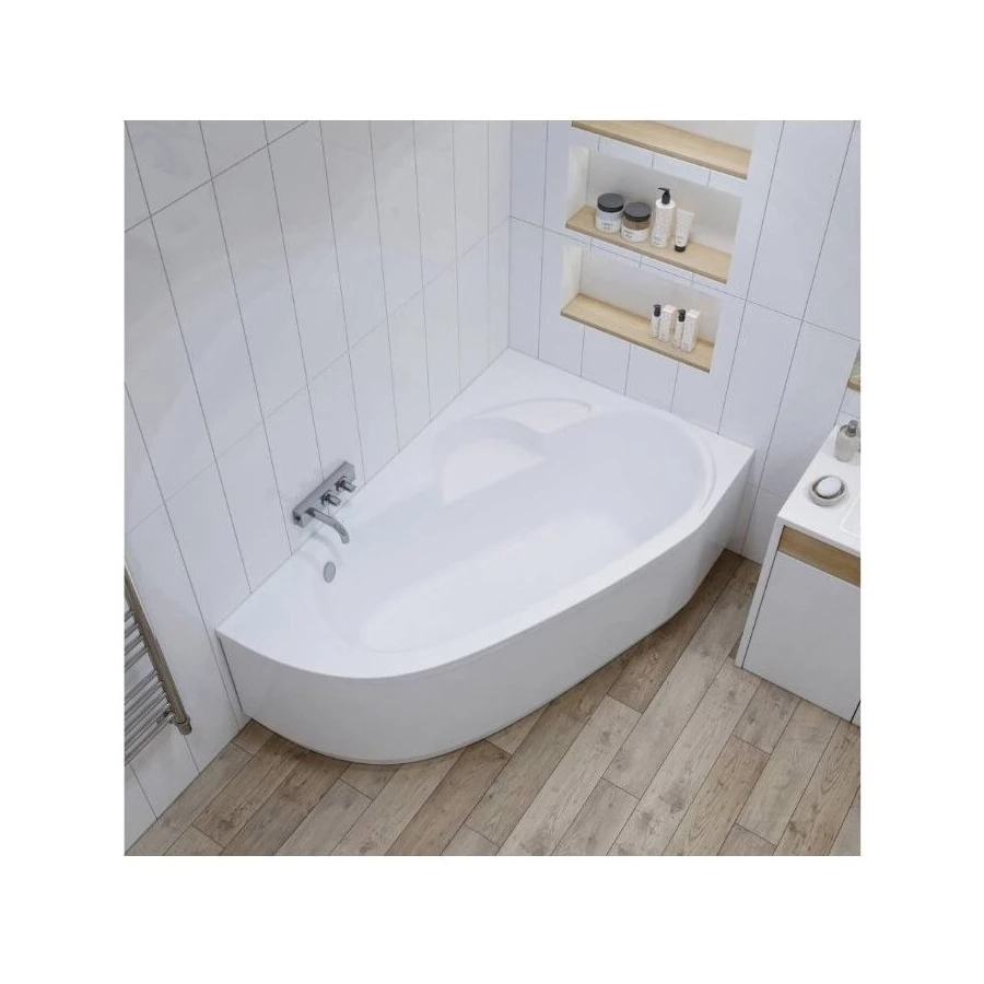 Акриловая ванна Lavinia Boho Bell Pro S3-370214PR правая (комплект 4 в 1) 140x95 см
