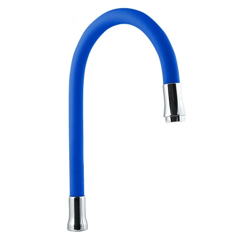 Излив Славен гибкий силикон с аэратором синий СЛ-ЗП-115