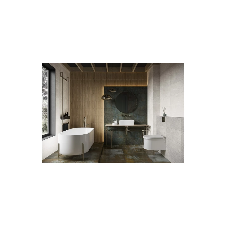 Плитка настенная Ceramika Paradyz Molto Rust Rekt Mat Decor коричневый 75*25 см