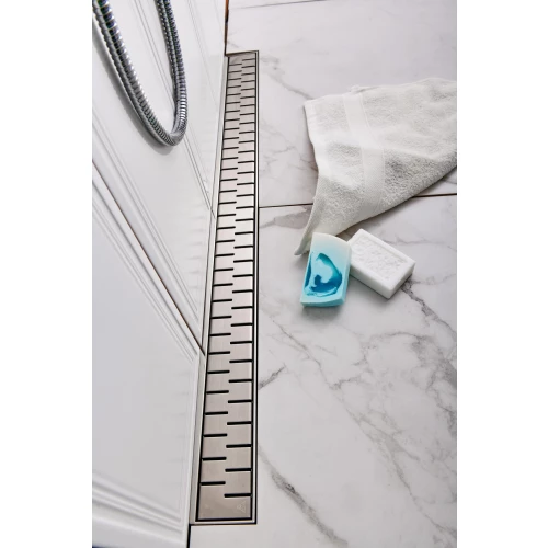 Душевой лоток Creto Snake с решеткой хром CRE-350 SH 35 см