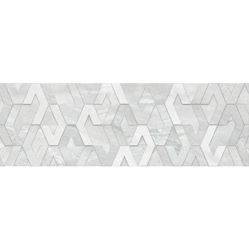 Плитка облицовочная рельефная Alma Ceramica Alva серый 20*60 см