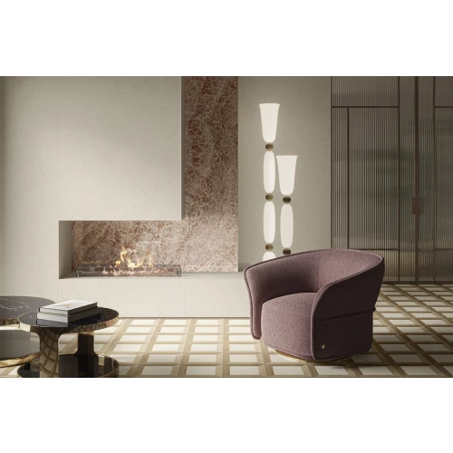 Керамогранит Versace V Stone White Lap R белый PF60020224 120х60 см