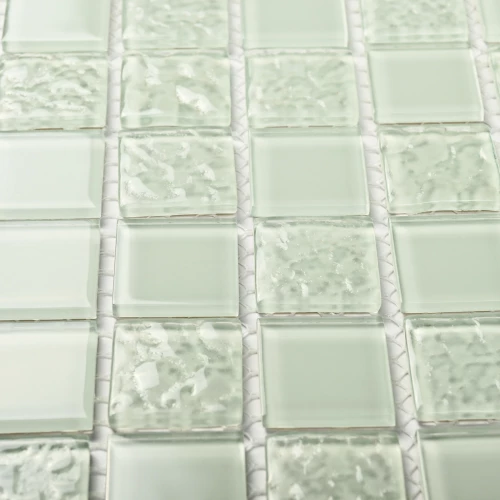 Мозаика Bonaparte Стеклянная мозаика White Rose 25х25 глянцевая белая 30х30 см