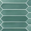 Плитка настенная Equipe Lanse Viridian 27485 глазурованный матовый бирюзовый 25*5 см