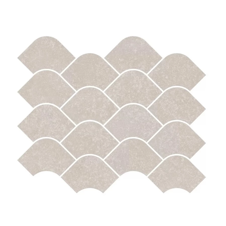 Плитка настенная Kerama Marazzi Касабланка Декор наборный обрезной матовый светло-серый KMD2HID001BR 30x25 см