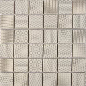 Мозаика из керамогранита Pixel mosaic Керамическая мозаика чип 48х48 мм сетка Pix618 30,6х30,6 см