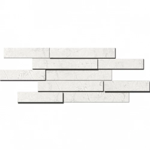 Мозаика Estima Marmulla MA01 Muretto 3D неполированная полированная 10 мм 34994 78,5х28 см