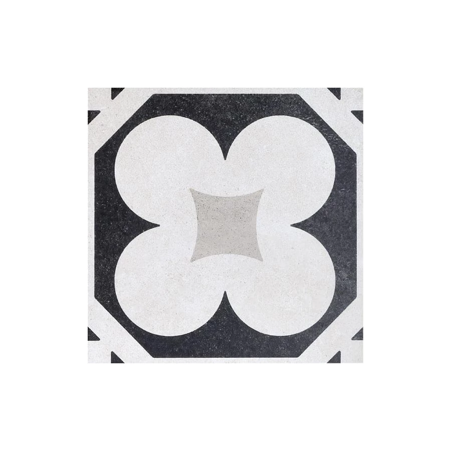 Керамогранит Fioranese Ceramica Cementine Black&White матовый черно-белый CBW20C4 20x20 см