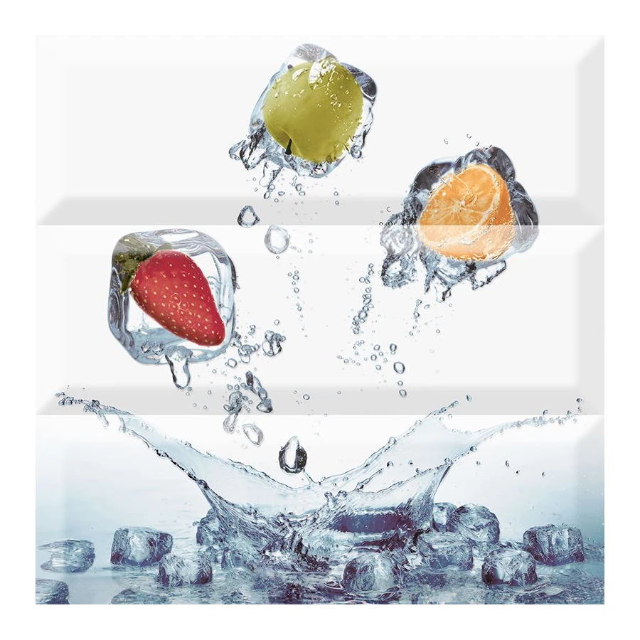 Плитка настенная Absolut Keramika Monocolor Composicion Fresh глянцевая белая AK0607a 30x30 см