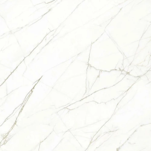 Керамогранит Planet Ceramics UKP-520 глянцевый с золотом белый 80х80 см