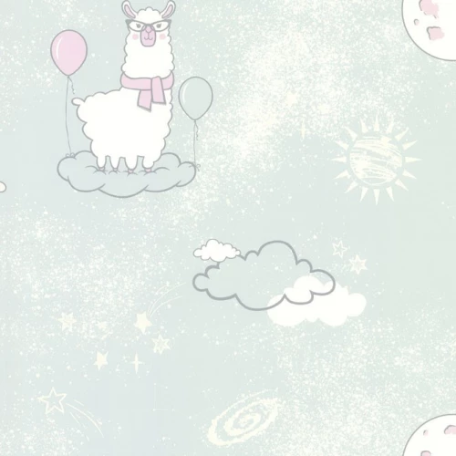 Обои флизелиновые Аспект Deluxe Акцент Космикс белые 70439-17 1,06х10,05 м