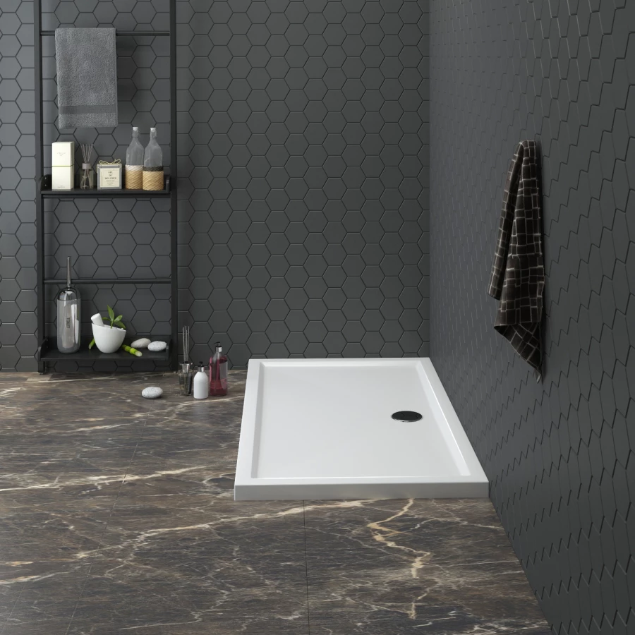 Акриловый душевой поддон Lavinia Boho One 37019140 / 140*80*5 см, прямоугольный