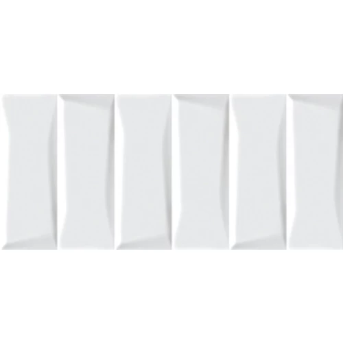 Облицовочная плитка Cersanit Evolution рельеф белый EVG053 20x44