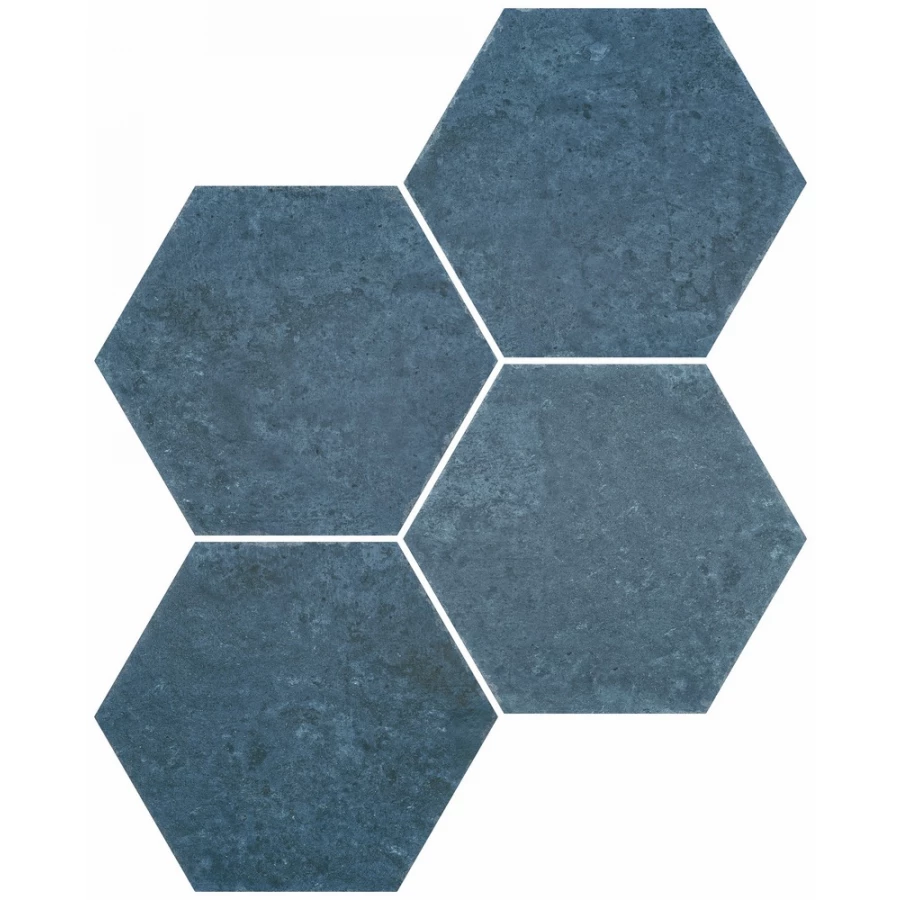 Керамогранит Durstone SIX Saona Azul глазурованный матовый 27х23 см