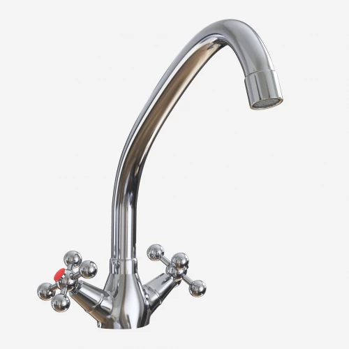 Смеситель для кухни MixLine ML07-032 высокий излив 522133 хром бронза