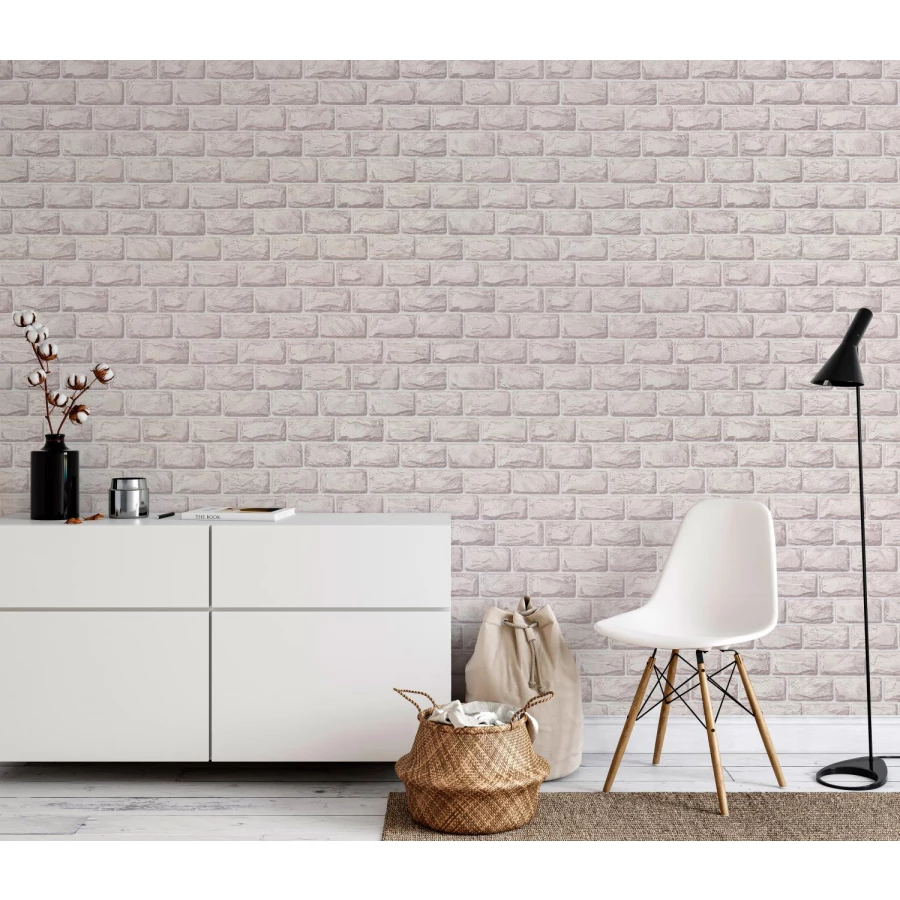 Обои виниловые Palitra Home Block HomeColor бежевые HC31195-12 1,06х10,05 м