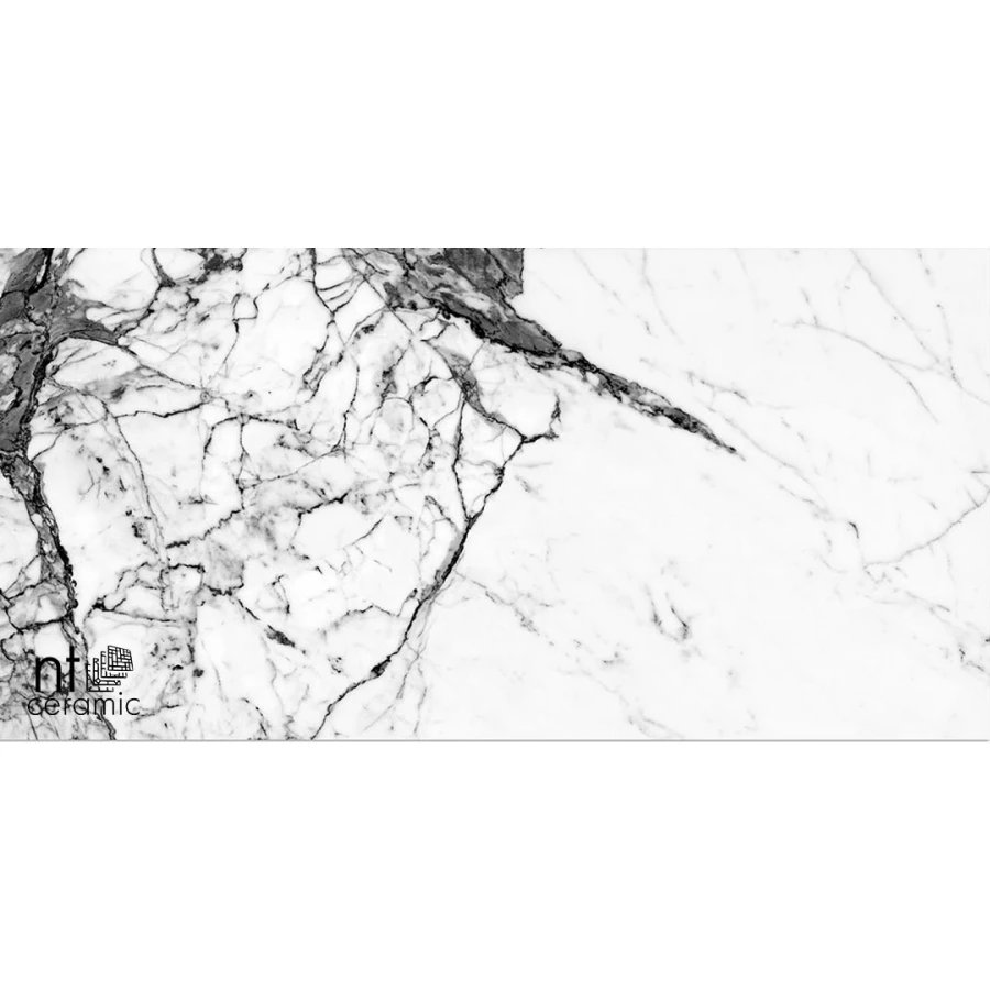 Керамогранит NT Ceramic Bright and Shiny Marble Grey Полированный NTT9111P 120х60 см