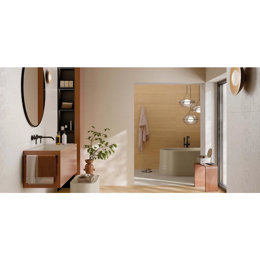 Декор Rondine Brio Soffione Etereo Ret матовый белый J93922 100х33,3 см