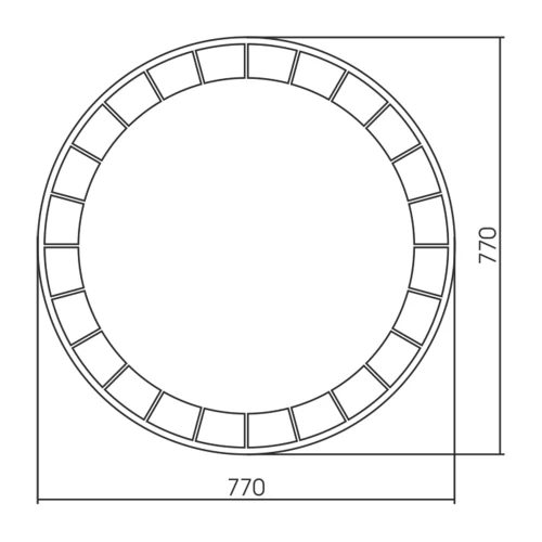 Зеркало Azario Пандора-S бесконтактный сенсор бегущая подсветка LED-00002788 d70 см