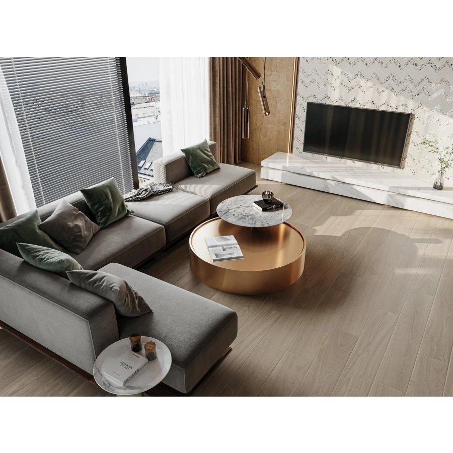 Керамогранит Kerama Marazzi Монтиони коричневый матовый обрезной SG526520R 119,5х20 см