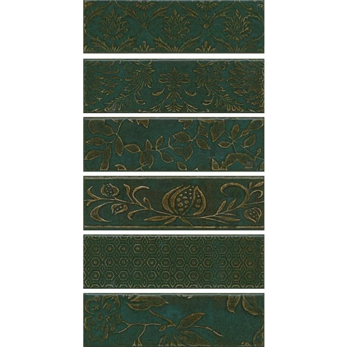 Панно Kerama Marazzi Кампьелло зеленый 6 частей AD\E333\6x\2914 51x28,5