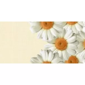 Декор Нефрит-Керамика Камилла Ромашки один цветок 07-00-5-08-00-23- 507 40х20