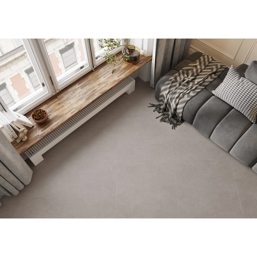 Керамогранит ALMA Ceramica Beton PRO матовый граниль серый GFU6060BTP47R 60х60 см