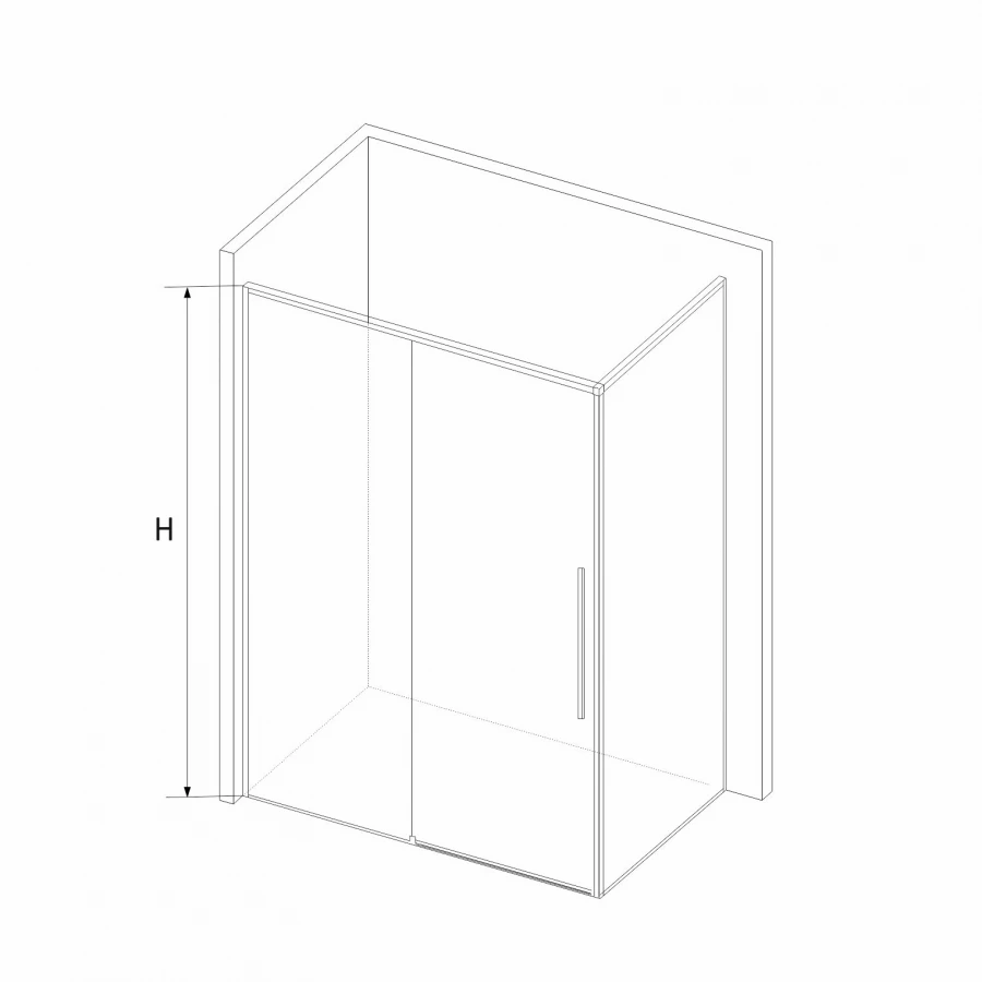 Душевой уголок RGW SV-42-1B SV-12B + Z-060-2B Прозрачное 323242180-014 100х80 см